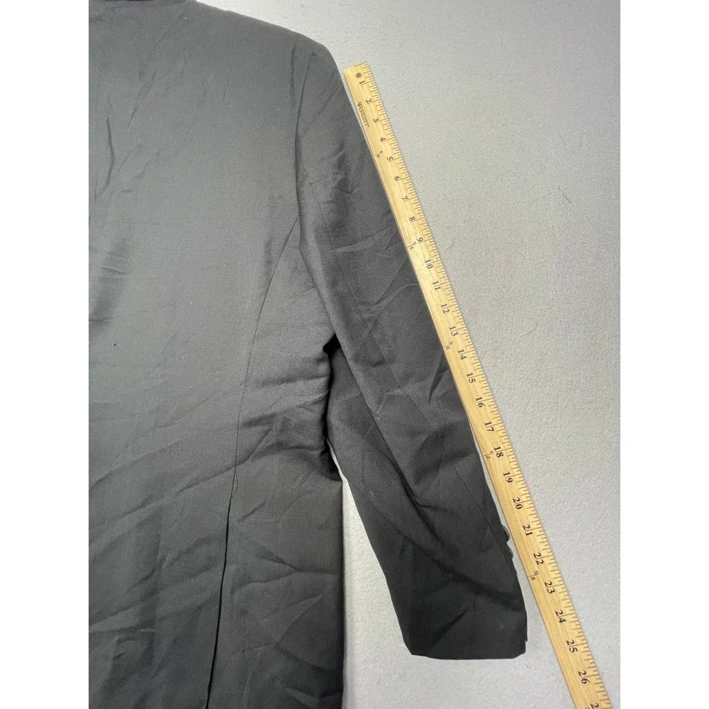 Michael Strahan Blazer Wool Blend Charcoal Black 50R Mens